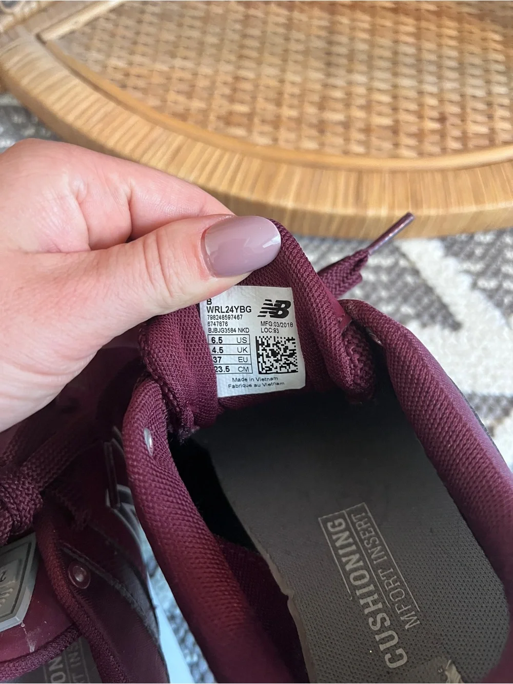 New Balance size excellent
